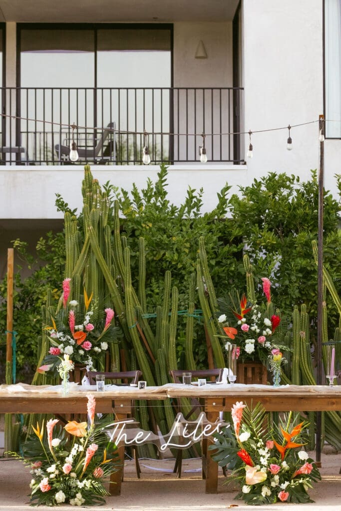 Poolside atmosphere at The Drift Palm Springs during a wedding weekend in Palm Springs.